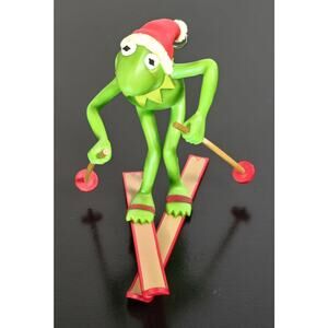 Vintage 1982 Hallmark Christmas Ornament Muppets Kermit The Frog Skiing QX-495-6